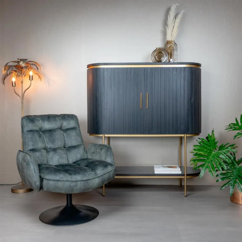Tropea Fauteuil - Adore dark green 17 (draaibaar) Op = Op